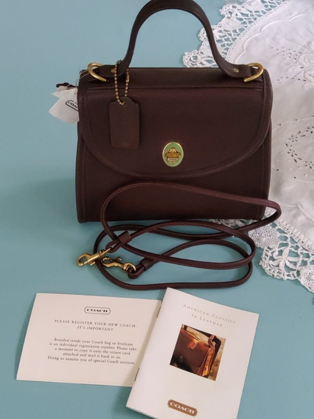 New Old Stock Vintage 1996 Coach Regina with All Tags New Never Used 9983